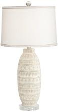 Pacific Coast Lighting Ceramic Table Lamp With Beige Almond Finish 34P02