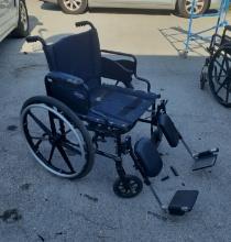 Wheelchair with cushion - as is
