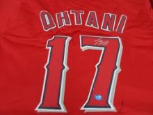 Shohei Ohtani of the LA Angels signed autographed baseball jersey TAA COA 804