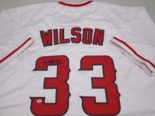 CJ Wilson of the LA Angels signed autographed baseball jersey PAAS COA 085