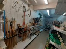 Gardening tools and shovels