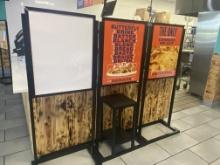 Point of sale signage two-way