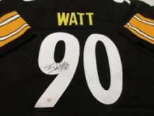 TJ Watt of the Pittsburgh Steelers signed autographed football jersey PAAS COA 691