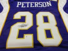 Adrian Peterson of the Minnesota Vikings signed autographed football jersey PAAS COA 868
