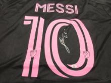 Leo Messi of Miami signed autographed soccer jersey PAAS COA 216