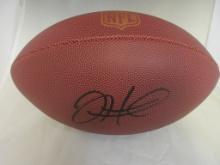 Jalen Hurts of the Philadelphia Eagles signed autographed full size brown football PAAS COA 075