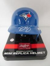 Bo Bichette of the Toronto Blue Jays signed autographed mini batting helmet PAAS COA 976