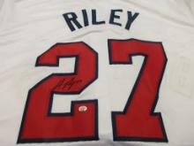 Austin Riley of the Atlanta Braves signed autographed baseball jersey PAAS COA 880