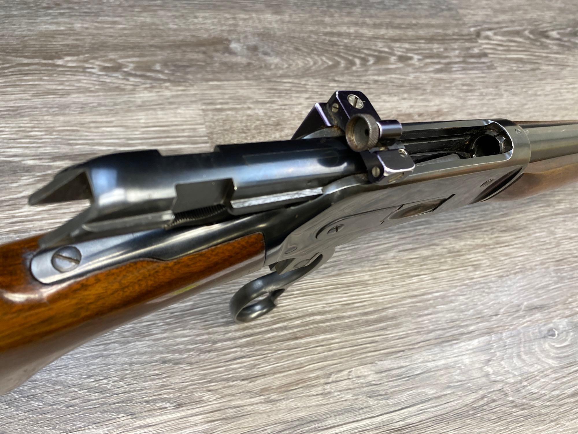 WINCHESTER MODEL 71 LEVER ACTION RIFLE .348 WCF CALIBER (CIRCA 1954).