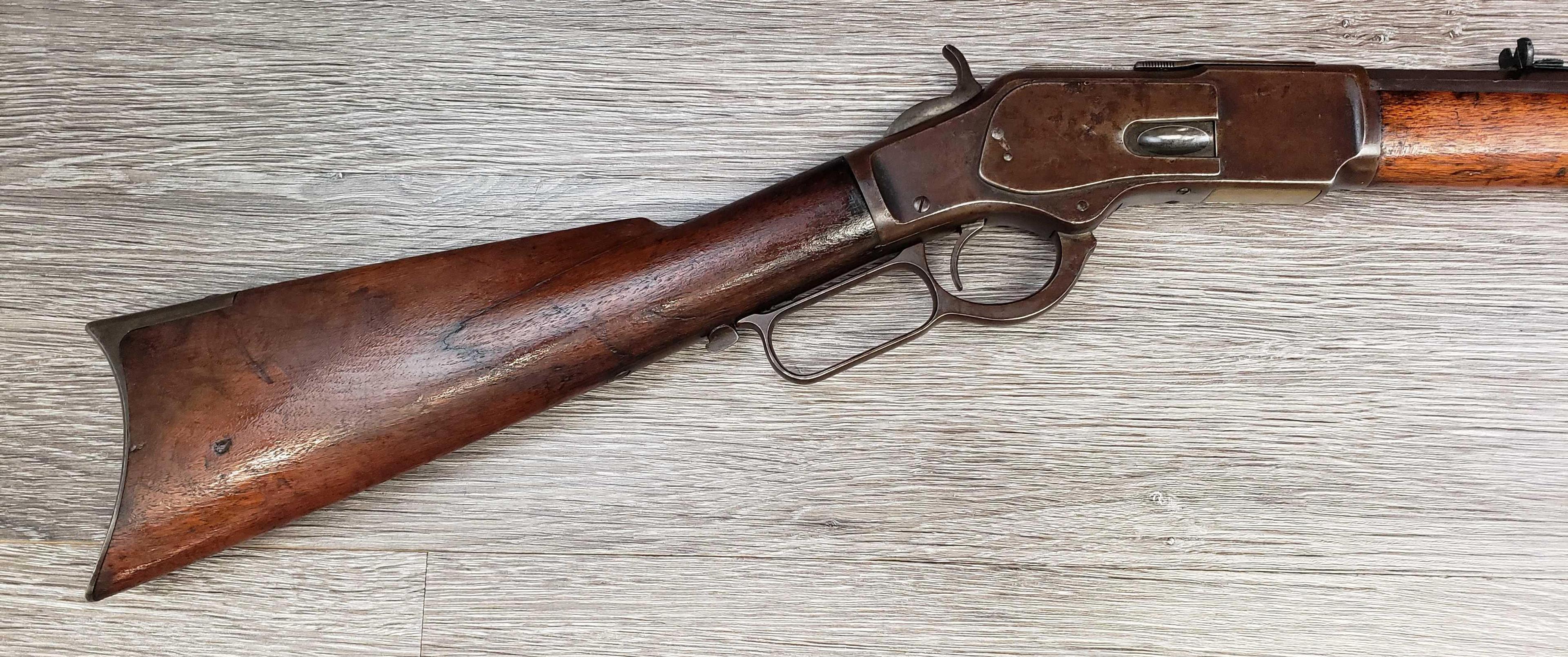 SPECIAL ORDER WINCHESTER MODEL 1873 .44 WCF CAL LEVER ACTION RIFLE.