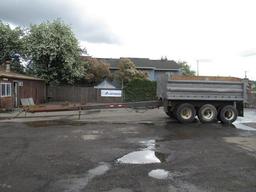 1990 STURDYWELD DS36SA 9/11 YARD TRI AXLE PUP TRAILER