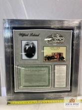 Wilfred E. Leland "Lincoln" Signed Stock Certificate Photo Frame