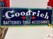 1920's "Goodrich: Batteries:Tires:Accessories" Porcelain Sign