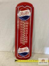 1950's "Pepsi Cola Thermometer" Tin Sign