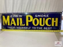 1930's "Mail Pouch" Chew/Smoke 36" Porcelain Sign