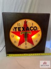 1920's "Texaco Frankenclock" Lighted Clock Sign