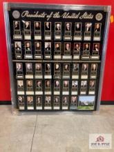 44 Individually Signed Presidential Cuts Photo Frames