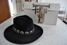 Twister black cowboy hat W/box