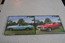 Framed Mustang car pictures