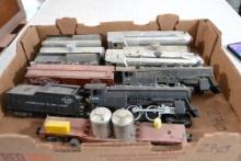 Vintage train cars and parts