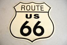 Metal Route 66 sign