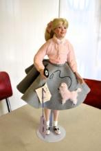 Porcelain "Peggy Sue" doll W/ stand