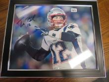 Tom Brady Signed Photo Framed