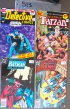 436 Detective, 222 The Return of Tarzan,434 and 435 The Many Deaths of Batman