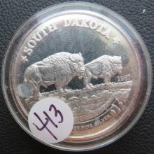 1987- South Dakota Silver Coin