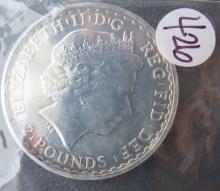2013- Britannia 2 Pounds Silver