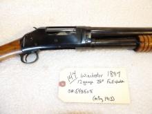 Winchester 1897 12 ga Pump Shotgun (exposed Hammer) 28" Barrel Full Choke (Mfg 1913)