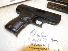 HiPoint Model C9 9mm Pistol w/4 Magazines) NIB