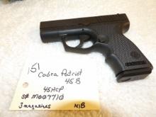 Cobra Model Patriot 45B 45ACP Pistol w/3 Magazines &hard case NIB (Next Pistol Consecutive SN)