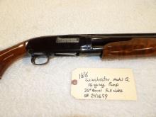 Winchester Model 12 16 ga Pump Shotgun 26" Barrel Full Choke Vented Rub