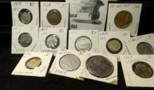 (12) Netherlands, Italy & Israel Coins Dating Back to 1937 with some Silver.