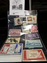 (12) Uncancelled U.S. Stamps, some are mint.
