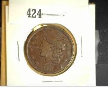 1837 U.S. Large Cent, VF.