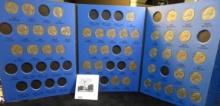 1938-61 D Partial Set of Jefferson Nickels in a blue Whitman folder.