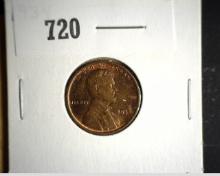 1934 P Lincoln Cent, Red AU.