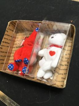 vintage two piece beanie baby bears