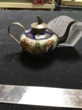 vintage, oriental, porcelain and 10 teapot, miniature mark on bottom