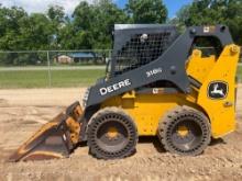 2021 JOHN DEERE 318G SOLID TIRE SKID STEER