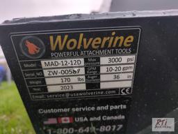 New Wolverine post hole digger for mini skid steer