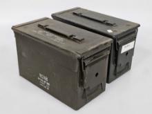 Pair of N 248 8-FUZE MT-565 Green Ammo Lock Boxes