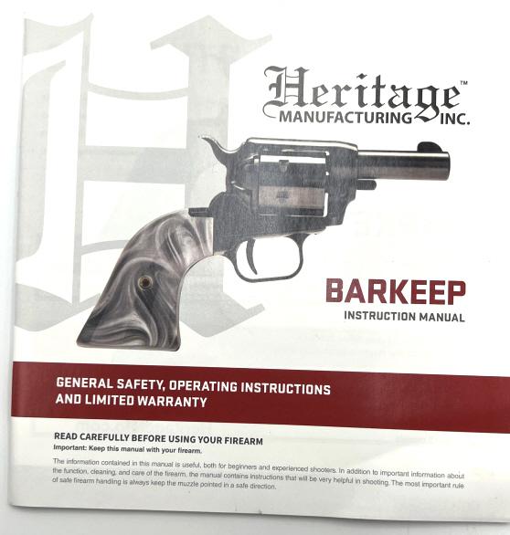Heritage Mfg BarKeep .22 LR Revolver NIB