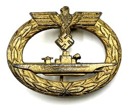 WW II German U-Boat War Service Badge R.S Marked