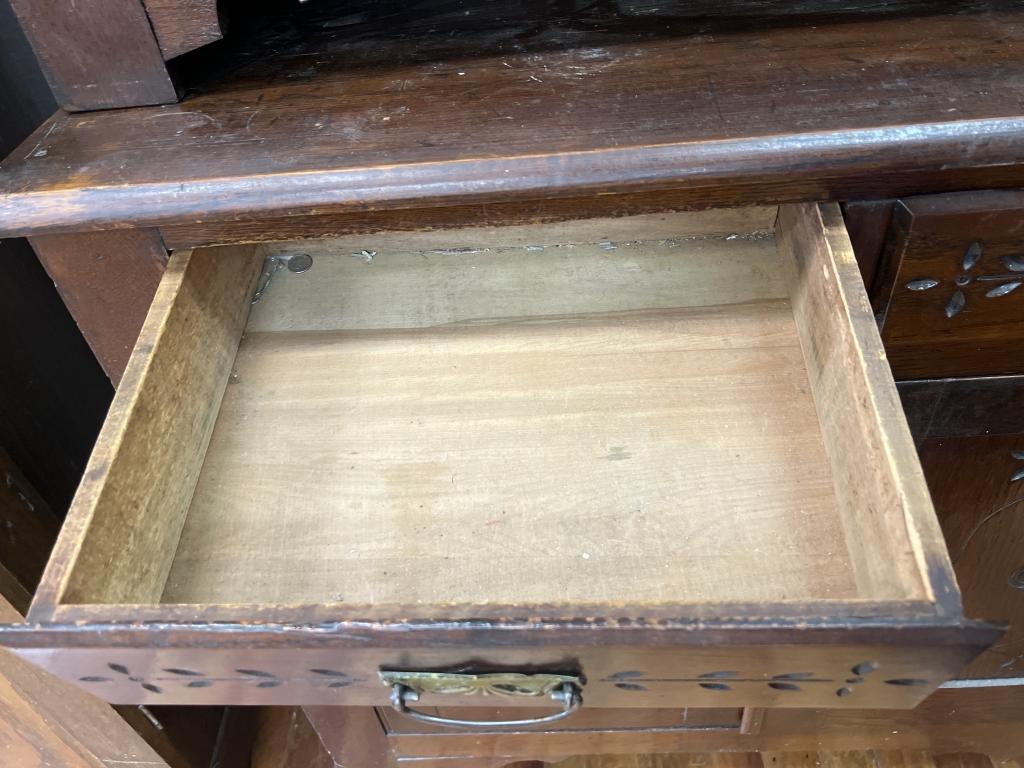 Antique Two-Piece Walnut Brakeront Cupboard
