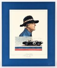 "Carroll Shelby and his Cobra" Print By Neale
