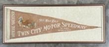 1915 Twin City Motor Speedway Auto Race Pennant