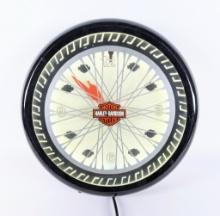 Harley-Davidson Neon Spinner Clock